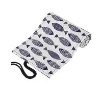 SEWACC Cotton Linen Pencil Roll Wrap Organizer 48 Slots, Portable Canvas Pencil Storage Pouch for Drawing and Coloring, Suitable for Artists and Students