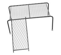 SEWACC Creative Hollow-out Chicken Coop Platform with Ladder Rutin Chicken Holder Rack for Pet Exercise Balance Training and Feeding Station Large Black Poultry Perch for Healthy Growth