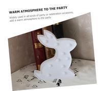 SEWACC Creative Rabbit Shaped LED Neon Night Lamp Energy Saving Decorative Night Light for Bedroom Office Christmas Valentine's Day