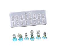 SEWACC Creative Silicone Chess Mold for DIY Crafts Durable Non Stick Handmade Epoxy Mold Tear Resistant Eco Friendly Chessboard Design for Crafting and Decoration Projects