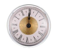 SEWACC Creative Vintage Small Retro Clock Face DIY Wall Pendant with Roman Numerals Decorative Timepiece for Home Living Shelf and Office Decor
