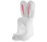 SEWACC Cute Light Blue Bunny Ears Pet Hat for Small Dogs and Cats, Rabbit Costume Headwear for Easter Party, Soft White Plush Dog Cosplay Accessory