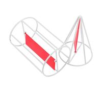 SEWACC Cylinder and Cone Volume Demonstrator Metal Frame 8x12cm Solid Shapes for Classroom Math Teaching, 3d Geometry Models for Elementary Students Learning Surface Area and Volume