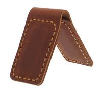 SEWACC Data Cable Storage Clip Vintage Bookmark Style Handmade Leather Magnetic Money Clamps for Cable Clips for Desk Pocket Wallet Use