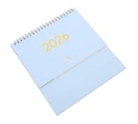 SEWACC Desktop Calendar Small Paper Desk Planner with Habit Tracker Standing Tabletop Organizer for Daily Schedule and Office Decoration