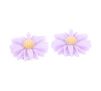 SEWACC Diamond Drawing Fixators Magnet Covers Flower Shaped 2pcs Lightweight Plastic for Embroidery and DIY Cross-Stitch Gifts for Friends and Co-Workers