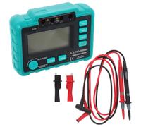 SEWACC Digital Insulation Resistance Tester Electronic Megohmmeter, Abs, Lcd Backlight Display, 500v 1000v 12v Dc, Black