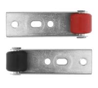 SEWACC Directional Caster Wheels Sturdy Cold Rolled Steel Wheels with Noise-reducing Mechanism 2pcs and Vertical Support Structure for Sliding Wooden Barn Doors Suitable for Busy