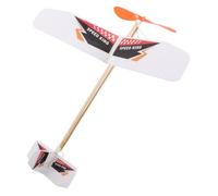 SEWACC DIY Foam Airplane Model Rubber Band Powered Glider Plane for Educational Indoor Outdoor Lightweight Durable Single Wing Design Promotes Patience and Flight Mechanics Learning