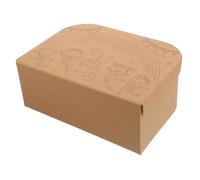 SEWACC DIY Graffiti Painting Suitcase for Boys and Girls Creative Handheld Storage Box for Arts Crafts Paperboard Design for Imaginative Play and Organization