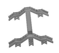 SEWACC DIY Train Bridge for Railway Scenery Urban Decor Precision Craftsmanship Authentic Design for Sand Table Displays