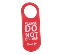 SEWACC Do Not Disturb Door Hanger Sign PU Leather Double Sided Privacy Reminder with Welcome Please Knock Message for Hotel Office Meeting Rooms Dorm Bedroom
