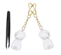 SEWACC Dog Hair Memorial Keepsake Box for Ashes Fur Pet Owners Charm Keychain Pet Commemorative Storage Box