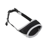 SEWACC Dog Muzzle Puppy Mouth Protector Anti-bite Adjustable Made of Breathable Mesh Fabric and Nylon with Metal Buckle, Comfortable to Stop Biting and Barking Outdoor