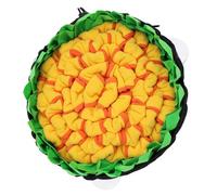 SEWACC Dog Snuffle Slow Feeding Mat Anti-choke Sturdy Chew-resistant Pet Foraging Training Mat Floral Design for Puppies and Adult Dogs Random Color