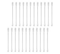 SEWACC Double Head Swabs 200Pcs Cotton Buds with Paper Sticks Spiral and Scoop Tips for Ear Cleaning and Outdoor Hygiene