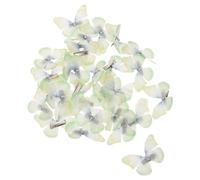 SEWACC Double Layer Butterfly Hair Clips Comfortable Lightweight Wear 50pcs for Women and Featuring 3d Chiffon and Metal Secure Hold Technology for Back to School and Halloween