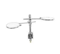 SEWACC Double Ocular Loupe Clip on Glasses Magnifier for Wide Range of Users Metal Frame 5X Magnification Minimal Distortion Soft Rubber Lining Suitable for Watch Repair and-The-Go Use