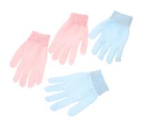 SEWACC Double Side Shower Gloves Bathing Gloves 7.47X4.72X0.31In Material Rich Bubbles Easy to Reach Certain Parts of The Body Adult Bath