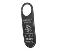 SEWACC Double-sided Door Hanger Sign Please Knock Do Not Disturb Conference Door Sign for Office Meeting Study with Hanging
