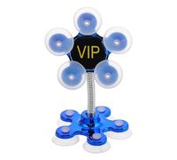 SEWACC Double-sided Suction Cup Car Phone Holder with Rotation Angle Secure Mobile Bracket for Smartphones Windshield and Air Vent Mount Blue Compatible with Cars