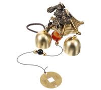 SEWACC Dragon Alloy Wind Chime Pendant Outdoor Decorative Bell for Garden Balcony Terrace Vintage Feng Shui Hanging Ornament Metal Windchime Housewarming