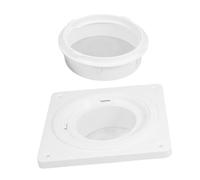 SEWACC Dryer Vent Hose Connector Kit 4-inch Wall Flange Plate, Seal Ring Screws, Leakproof Exhaust Vent Ducting Accessory for Home Dryer Venting System