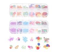 SEWACC Easter Polymer Clay Nail Art Decor 2 Boxes DIY Manicure Supplies Small Adorable Nail Ornaments for Festive