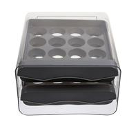 SEWACC Egg Carton Drawer Organizer Reusable Kitchen Storage Box for Fridge Egg Holder