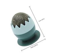 SEWACC Egg Shaped Catnip Ball for Indoor Cats Sturdy Matcha Green Catnip Wall Ball for Kitten Teething and Chewing Interactive for Stress Relief and Play