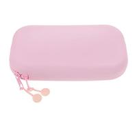 SEWACC Elegant Pencil Case Organizer Silicone Pen Bag for Boys and Girls Large Capacity Makeup Brush Storage Smooth Zipper
