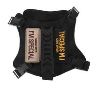 SEWACC Escape Tactical Cat Harness Vest with Adjustable Fit Metal D-ring for Secure Leash Attachment Comfortable Small Pet Walking and Hiking Vest in Black for Outdoor Adventures