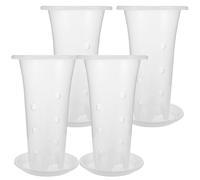 SEWACC Extra Large Flower Pots Made of Strong Flexible Plastic with Side Openings for Excellent Ventilation, for Planting Orchids, Succulents, and Flowers in Gardens or Balcony