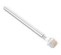 SEWACC Eyebrow Treatment Roller 0.5mm Stainless Steel Replaceable Head Silver Eyebrow Care Accessory Hairline Grooming