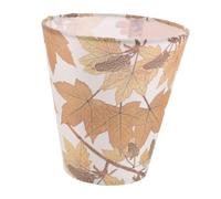 SEWACC Fabric Desk Lamp Shade Soft Light Diffusion with Maple Leaf Print, Easy to Install and Replace Farmhouse Vintage Style Suitable for E27 Table Lamps for Home or Restaurant
