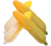 SEWACC Fall Decor 4pcs Artificial Corn Lifelike Corn Plastic Corn Cob Fake Corn Realistic Corns Stalks Simulation Vegetable Corn Imitation Maize Decoration Photo Prop Plants Decor