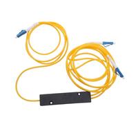 SEWACC Fiber Optic Splitter with Lc Cold Connector Compact Fiber Optic Distribution Box for Home Entertainment and Game Consoles Fused Design for Stable Signal Transmission Easy