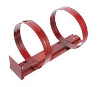 SEWACC Fire Extinguisher Hanger Heavy Duty Iron Wall Mount Bracket Thickened Red Holder for Secure Hanging Easy Installation Rust Resistant Practical Safety Accessory