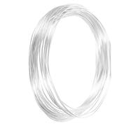 SEWACC Flexible Aluminum Silver Anodized Flat Metal Wire for Jewelry Making Floral Arrangements DIY Crafts Lightweight for Artistic Beading and Bracelet Design