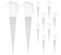 SEWACC Flower Valentine's Day White Paper 10pcs for Bouquet Gift Boxes with Beautiful Appearance Creative Presentation and Weddings and Showers