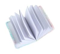 SEWACC Fluffy Plush Notebook Gradient Star Pattern Diary Planner for Women Soft Cartoon Notepad for Office School Journal for Weekly Monthly Plans and Ideas Random Color