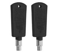 SEWACC Freezer Door Key Replacement Portable Convenience 2pcs with Black Plastic Handle and Robust Material for Refrigerator Freezer Door Lock for Kitchens the Go Storage Needs