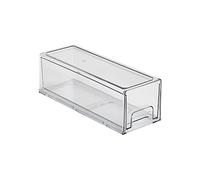 SEWACC Fridge Storage Box Medium Transparent Drawer Type Organizer for Kitchen Refrigerator Durable Pet Material Space Saving Food Sealing Bin for Fruits Vegetables and Dairy