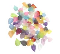 SEWACC Frosted Acrylic Flower Petal Beads for DIY Jewelry Crafting Versatile Charms for Keychains Necklaces Wedding Decor Lightweight Durable
