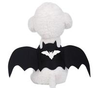 SEWACC Funky Bat Wing Dog Costume in White Felt Material with Easy off Design, for Weekend Parties and Outdoor Activities, Size S Pet Halloween Costume