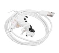 SEWACC Funny Dog Charging Cable Fast Charging and Data Transfer with Animated Dog Design USB to Type C Cable Sturdy Braided Structure for Phone and Tablet for Bag or Pocket Use
