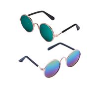 SEWACC Funny Sunglasses for Dog Cat Pet Spoof Lightweight and Glasses Metal and Plastic Use Pet's Party or Prop