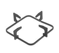 SEWACC Gas Stove Rack Wok Support Rack Fire Stove Stand Cast Iron Safe Support Not Easy to Deform Kitchen Supply for Gas Hob 8.14X8.14X2.36In Black