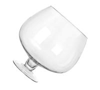 SEWACC Glass Betta Fish Tank 19x19cm Tabletop Aquarium Vase Hydroponic Goldfish Bowl for Desktop Ecological Fish Habitat