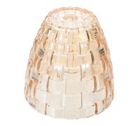 SEWACC Glass Lampshade Cover for Aroma Lamp Durable Tree Hollow Design Multi Functional Candle and Reading Light Shade Elegant Home Ornament for Desktop and Bedroom Use